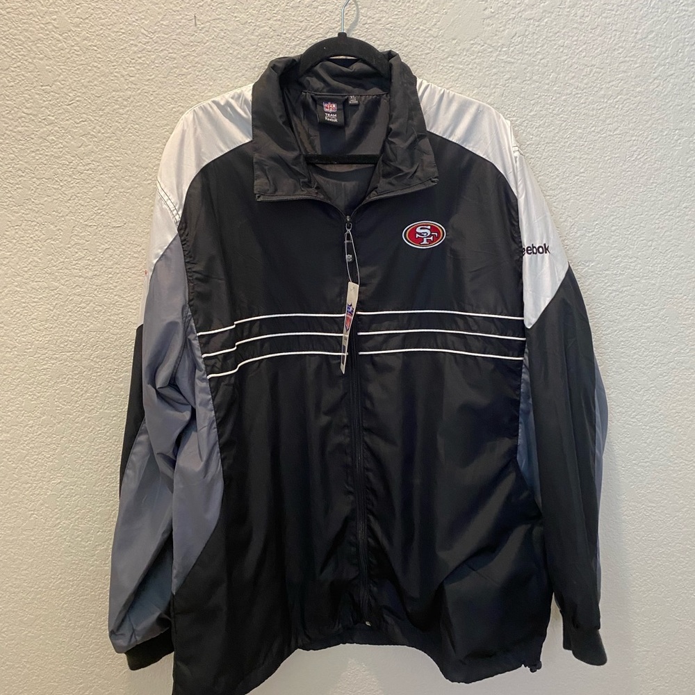 NWT NFL 49r Mens Windbreaker XL